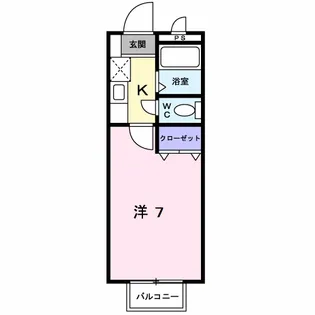 フレッシュさんわい【1階】の間取り