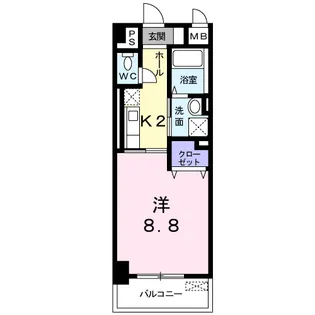 プチラパン【5階】の間取り