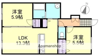 ぷらんどーる【1階】の間取り
