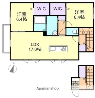 ぷらんどーる【2階】の間取り
