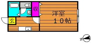 片島サンプラザ【205号室号室】の間取り