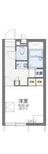 レオパレス西大寺南【1階】の間取り
