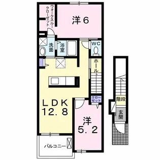 フェルメール【2階】の間取り