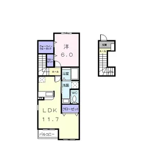 サンメゾンM・B【2階】の間取り