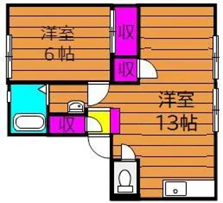 メゾンセンチュリー【1階】の間取り