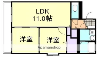 グランツ川辺【2階】の間取り