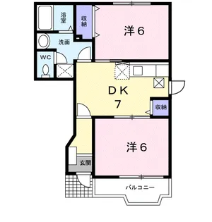 メゾン カルフールA【1階】の間取り