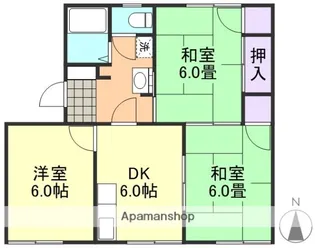 メゾン日笠山【1階】の間取り