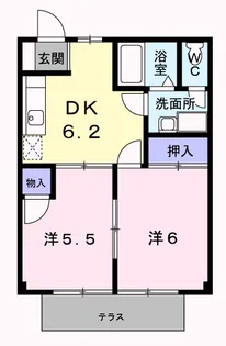 サンシティ臼井A【1階】の間取り