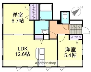 ジャルダン【1階】の間取り