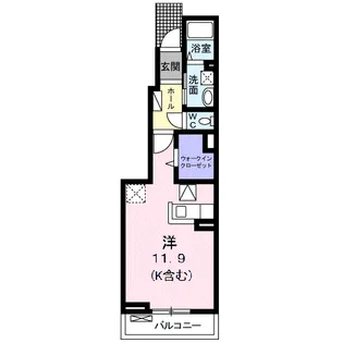 クロエ【1階】の間取り