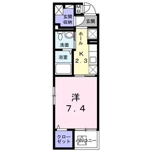 エテルノ・ミサオ【206号室】の間取り