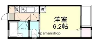玉島長尾ハイツ B【1階】の間取り