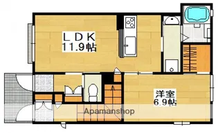 リバーサイドⅡ【1階】の間取り