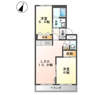 プチフルール【2階】の間取り