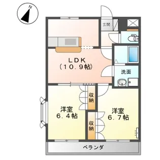 プロニティーMABI【2階】の間取り