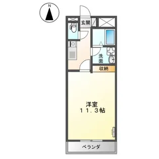 リバパレス【1階】の間取り