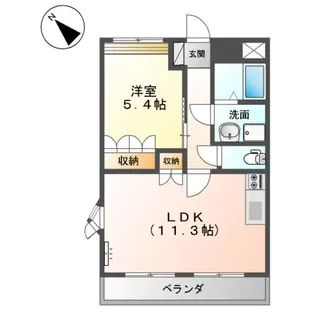 プロスペリティー【2階】の間取り