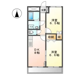 ミレニアム福田【3階】の間取り