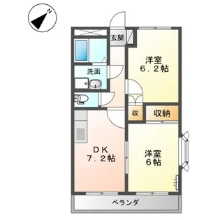 グーズベリー【1階】の間取り