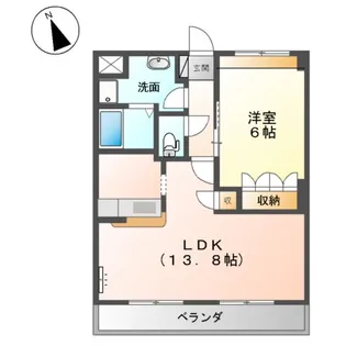 ソレイユ鉄屋【101号室】の間取り