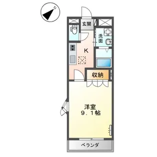 クレシア【1階】の間取り