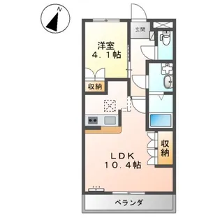プロニティーMABI 2【1階】の間取り