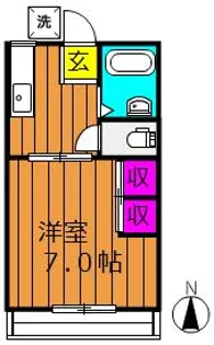 アメニティハイツ A【105号室号室】の間取り