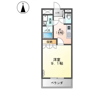 シエル A【1階】の間取り