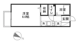 サンハイツASA【1階】の間取り