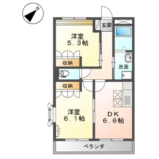 KTセブンパレス【1階】の間取り