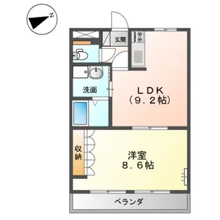 グランドハイム福田【2階】の間取り