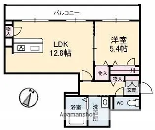 ソルブライト B棟【3階】の間取り