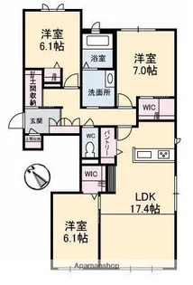 アルネスト【1階】の間取り