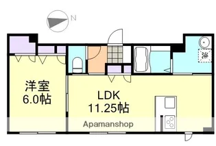 セレッソ浜町C【1階】の間取り
