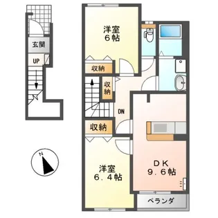 カルム【202号室】の間取り