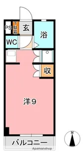 サンライズブルー【3階】の間取り