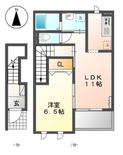 ルミナスコートC【2階】の間取り