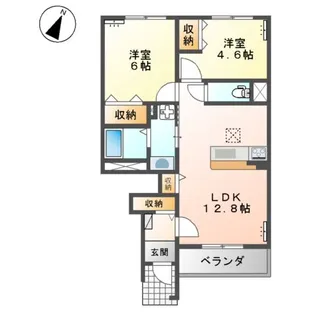 リアン ジュナス【1階】の間取り