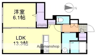 レザンオークス【1階】の間取り