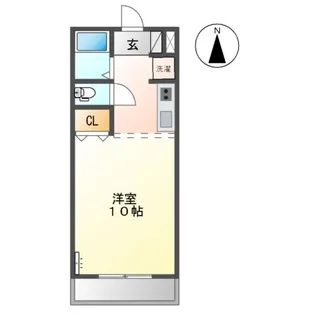 1Kの間取り画像