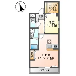 アレグリア【1階】の間取り