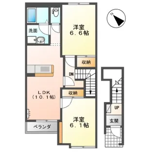 プロニティーテラス【2階】の間取り