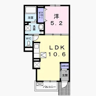ラ ソワ【1階】の間取り