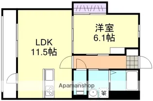 イデアーレ中庄 A【1階】の間取り