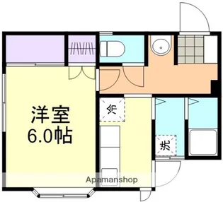 ハイツコスミオン【1階】の間取り