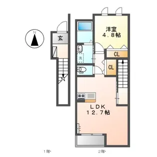 くれあ【2階】の間取り