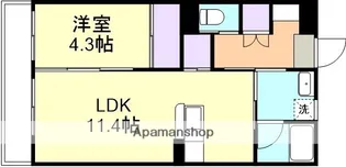 リバーサイド清音Ⅱ【1階】の間取り