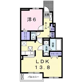 ブルー エトワール A【1階】の間取り