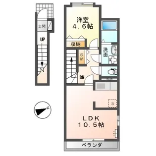 キートス【2階】の間取り